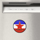 Joegoslavië Roundel-kwaliteitsvlag Magneet (Insitu (Vaatwasser))