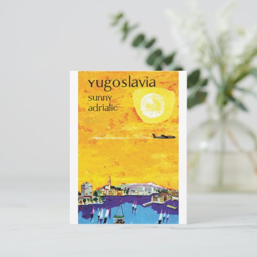 Joegoslavië, Sunny Adriatic Briefkaart (Staand voorkant)
