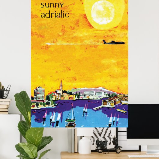 Joegoslavië, Sunny Adriatic Poster (Thuiskantoor)