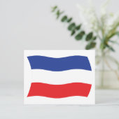 Joegoslavië Vlag Ansichtkaart Briefkaart (Staand voorkant)