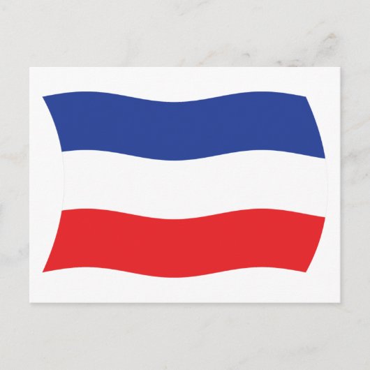 Joegoslavië Vlag Ansichtkaart Briefkaart (Voorkant)