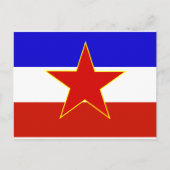 Joegoslavië vlag briefkaart (Voorkant)