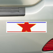 Joegoslavië vlag bumpersticker (Op auto)