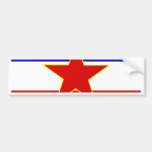 Joegoslavië vlag bumpersticker (Voorkant)