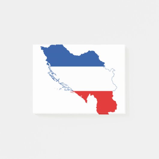 JOEGOSLAVIË - vlag/kleuren/kaart/krest/embleem Post-it® Notes (Voorkant)
