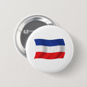 Joegoslavië Vlag Knop Ronde Button 5,7 Cm (Voorkant /achterkant)