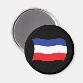 Joegoslavië Vlag Magneet (Voorkant / Achterkant)