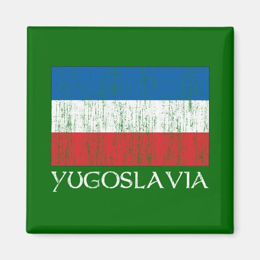 Joegoslavië vlag magneet (Voorkant)