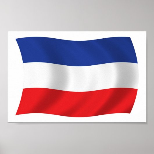 Joegoslavië Vlag Poster Print (Voorkant)