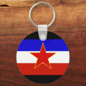 Joegoslavië vlag sleutelhanger (Voorkant)
