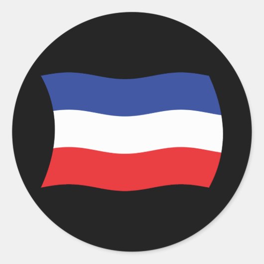 Joegoslavië-vlag Sticker (Voorkant)