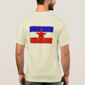 Joegoslavië vlag t-shirt (Achterkant)