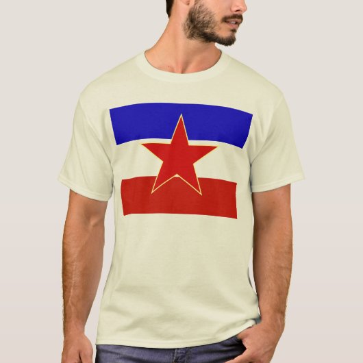 Joegoslavië vlag t-shirt (Voorkant)