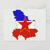 Joegoslavië-vlag - volledige grootte briefkaart (Voorkant)