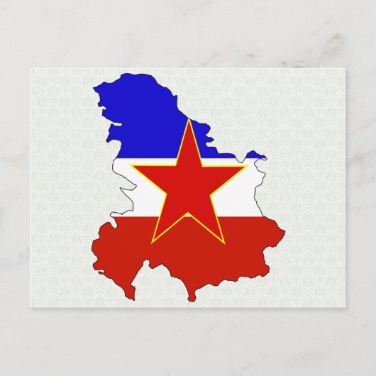 Joegoslavië-vlag - volledige grootte briefkaart (Voorkant)