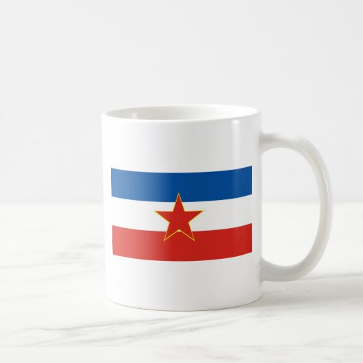 joegoslavische vlag koffiemok (Rechts)