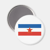 joegoslavische vlag magneet (Voorkant / Achterkant)