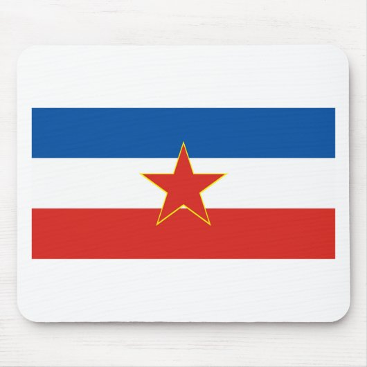 joegoslavische vlag muismat (Voorkant)