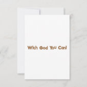 Joel 2:1 KJV Bijbelse Pic Flat Wenskaart Kaart (Achterkant)