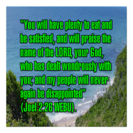 Joel 2:26 WEBU Perfect Poster