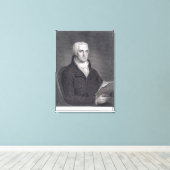 Joel Barlow (1754-1812), gegraveerd door Asher Bro Canvas Afdruk (Insitu (Houten vloer))