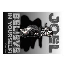 Joel, geloof in jezelf! Aangepast Poster