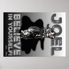 Joel, geloof in jezelf! Aangepast Poster