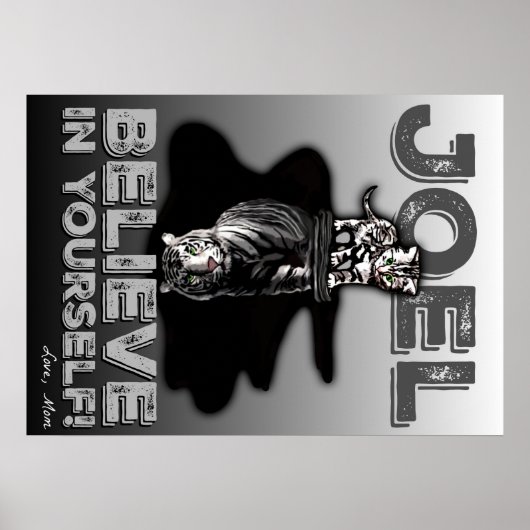 Joel, geloof in jezelf! Aangepast Poster (Voorkant)