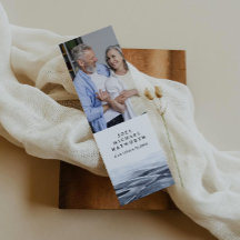 JOEL Minimalist Ocean Water Funeral Poem Bladwijze