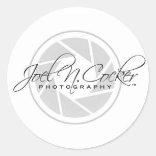 Joel N. Cocker Photography Logo Ronde Sticker