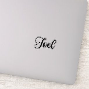 Joel Naam - Handgeschreven kalligrafie Sticker