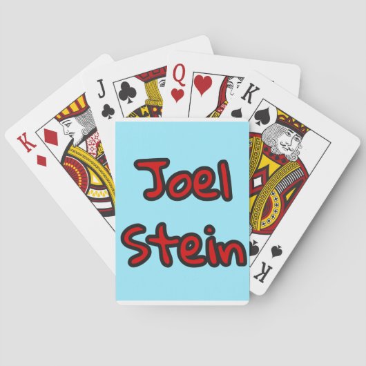Joel Stein-speelkaarten Pokerkaarten (Achterkant)