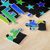 "JOEL" voornaam, geun "HAPPY BIRTHDAY" Legpuzzel (Zijkant)