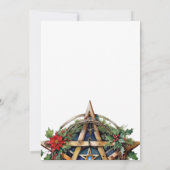 Joel Winter Zonnewende Hulst Pentakel Pagan Wicca Kaart (Achterkant)