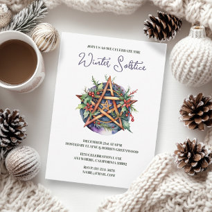 Joel Winter Zonnewende Hulst Pentakel Pagan Wicca Kaart