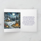 Joelfeestzegeningen onder de Zonnewendmaan Feestdagen Kaart (Binnen)