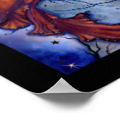 Joelle Halloween spookachtige heksenkaart van Rene Poster (Hoek)