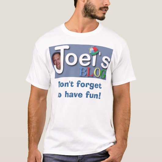Joel's blog t-shirt (Voorkant)