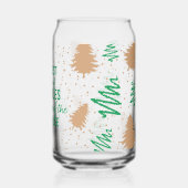 Joelste groep eikels blikvorm glas (Achterkant)