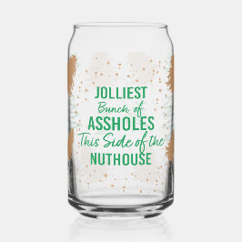 Joelste groep eikels blikvorm glas