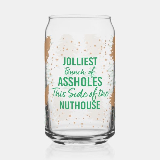 Joelste groep eikels blikvorm glas (Links)