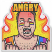 JoeMLyman Angry Sticker (Voorkant)