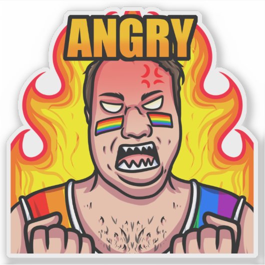 JoeMLyman Angry Sticker (Voorkant)