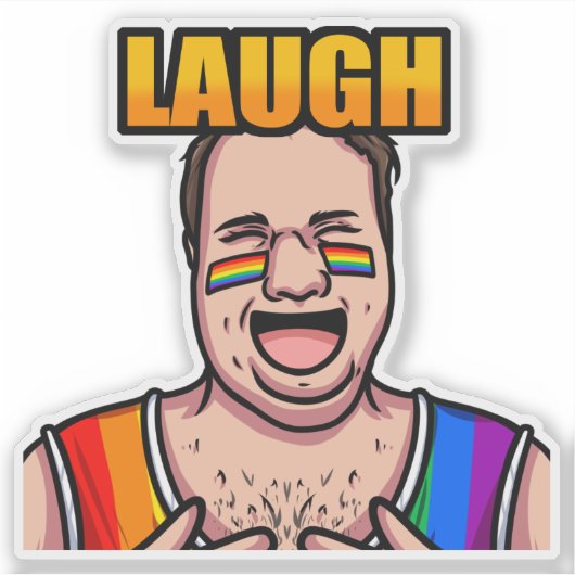 JoeMLyman Laugh Sticker (Voorkant)