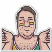 JoeMLyman Open Arm Sticker (Voorkant)