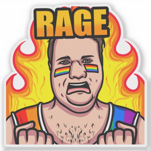 JoeMLyman Rage Sticker (Voorkant)