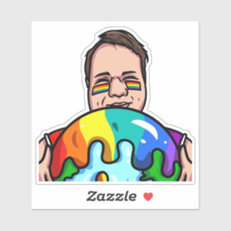 JoeMLyman Rainbow World Sticker