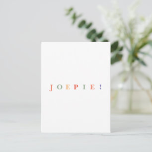 Joepie Felicitatie Gefeliciteerd Wenskaart Briefkaart
