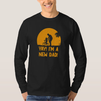 Joepie, ik ben een nieuwe papa Vaderdag zwangersch T-shirt