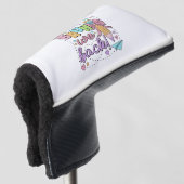 Joepie We Zijn Weer Terug Grappig Terug Naar Schoo Golfheadcover (3/4 voorkant)